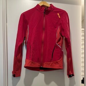 Pearl Izumi Women's Red and Orange Ski Jacket